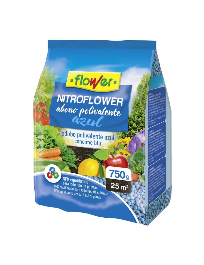 ABONO NITROFLOWER AZUL 750GR