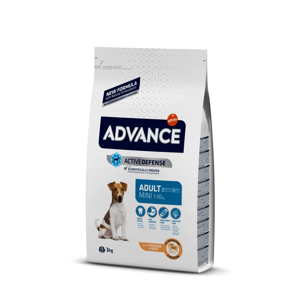 ADVANCE DOG MINI ADULT POLLO Y ARROZ 3 KG