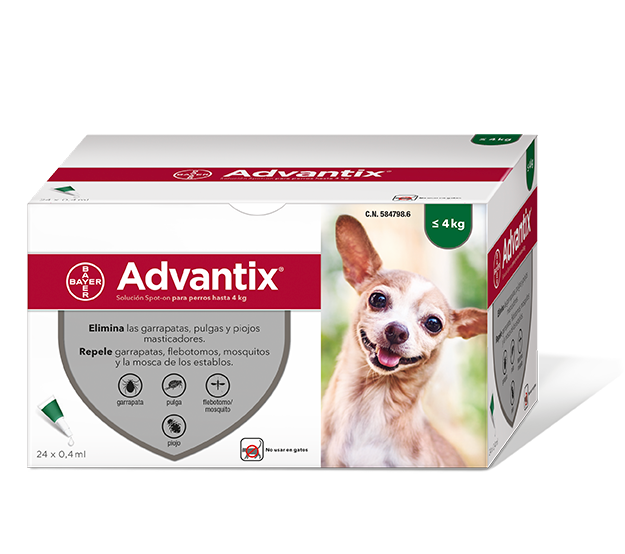 ADVANTIX 0-4 KGRS 0.4 ML 1 PIPETA