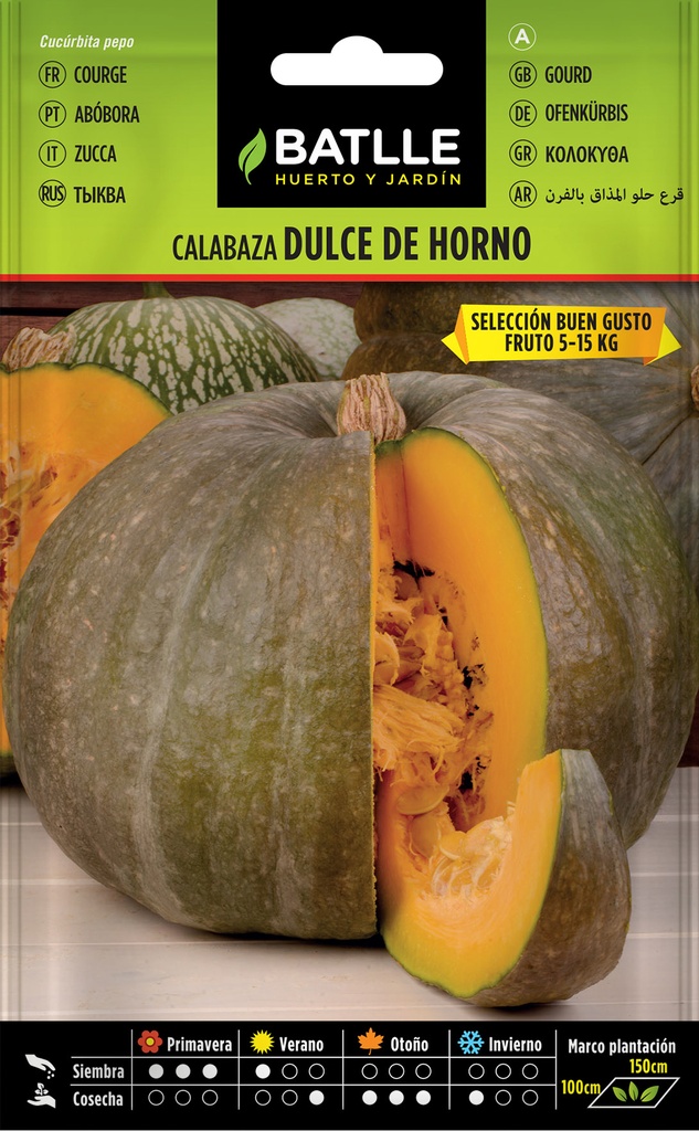 CALABAZA DULCE HORNO BUEN GUSTO