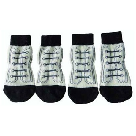 CALCETINES MOD. 16 TALLA L BEIGE/NEGRO