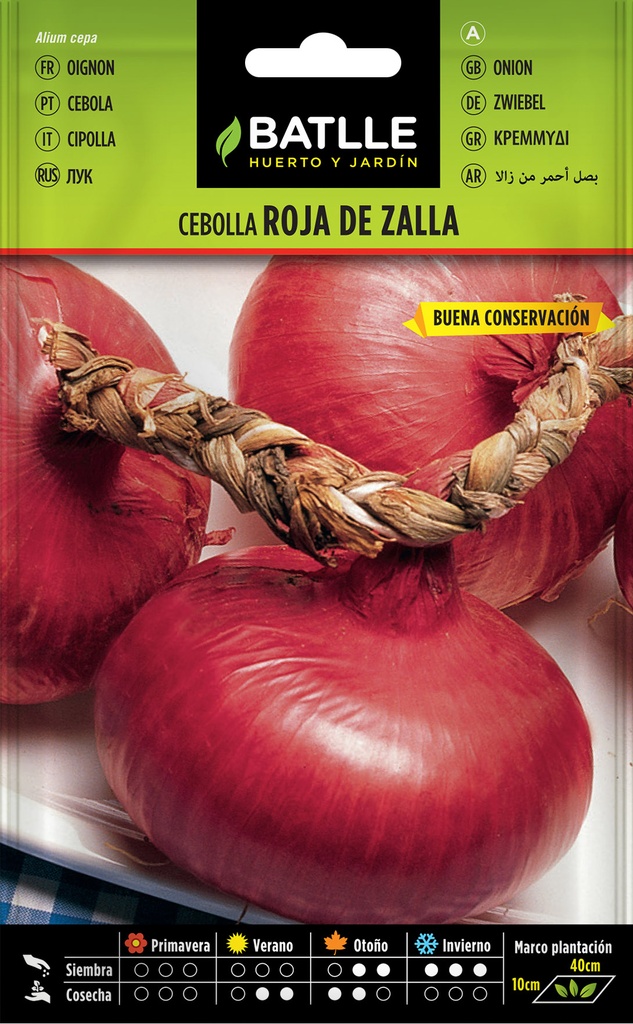 CEBOLLA ROJA DE ZALLA (TIPO NIORT )