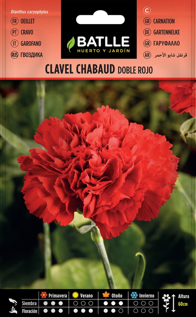 CLAVEL CHABAUD DOBLE ROJO