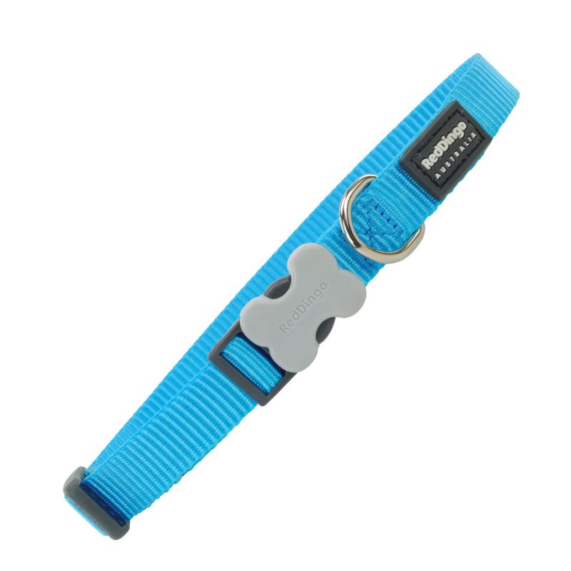 COLLAR PERRO RD LISO 20 MM TURQUESA