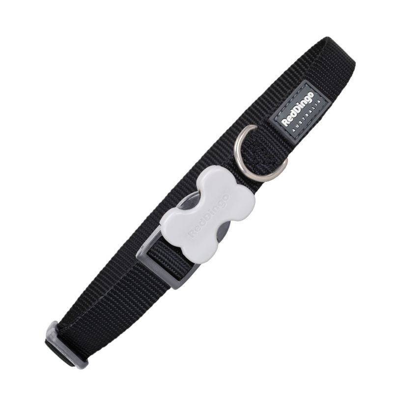 COLLAR PERRO LISO NEGRO