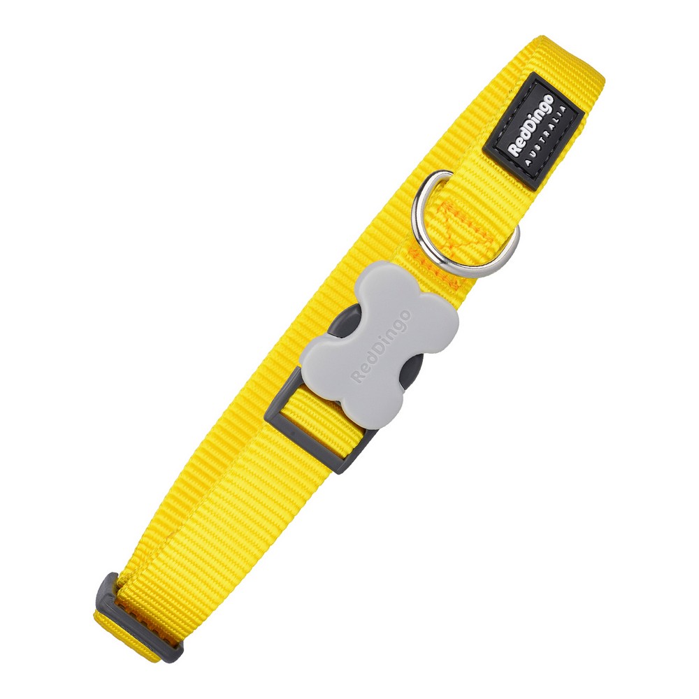 COLLAR PERRO LISO AMARILLO 15 MM
