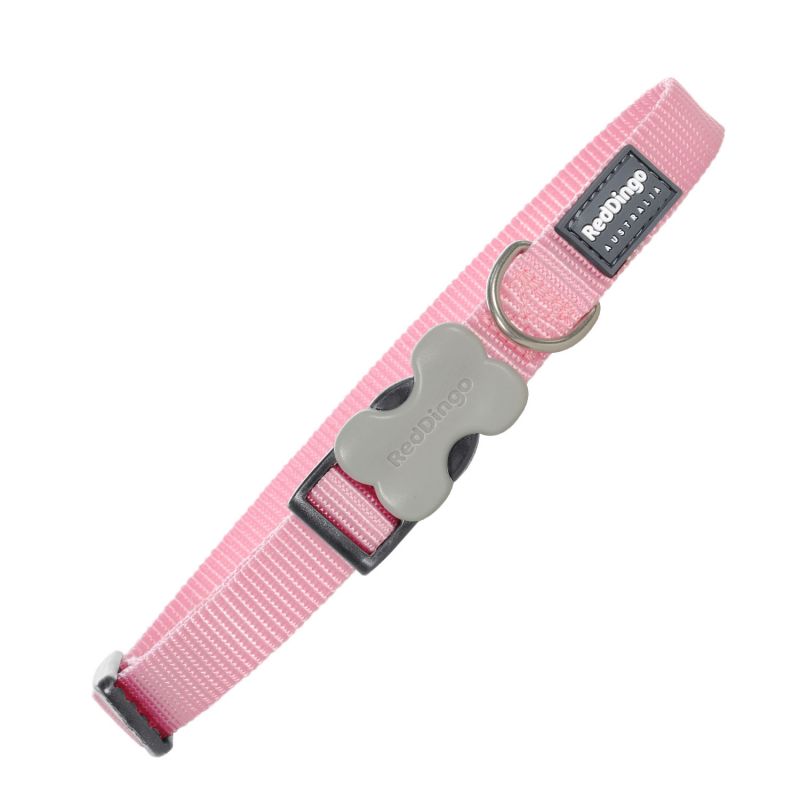 COLLAR RED DINGO LISO ROSA
