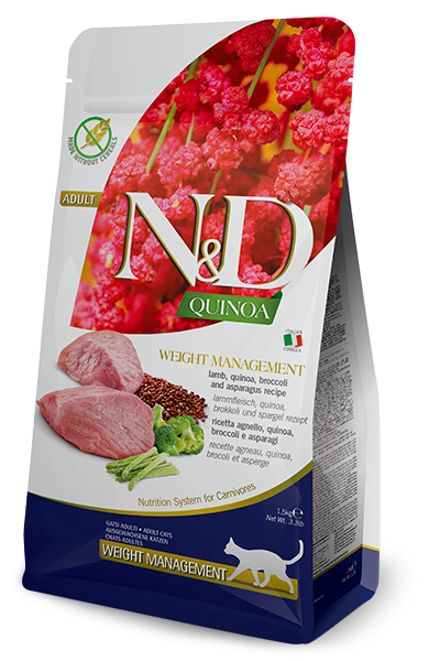 FARMINA ND CAT QUINOA WEIGHT MANAGEMENT CORDERO 1.5 KGRS