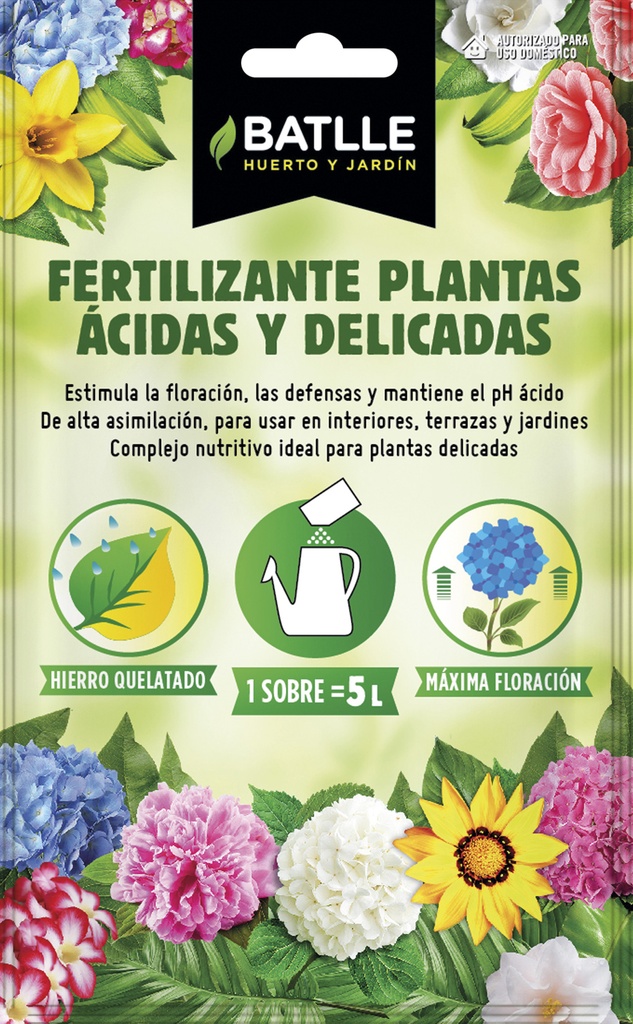 FERTILIZANTE PLANTAS ACIDAS SOBRE PARA 5 L