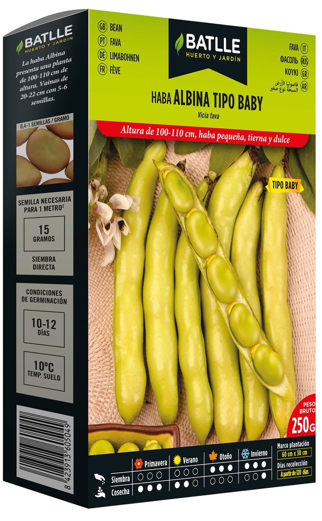 HABA ALBINA TIPO BABY 250 GR