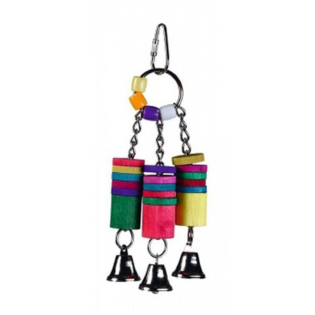 JUGUETE AGAPORNI MADERAS DE COLORES