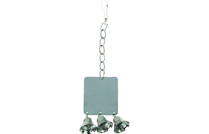 JUGUETE LORO ESPEJO CON CAMPANAS  