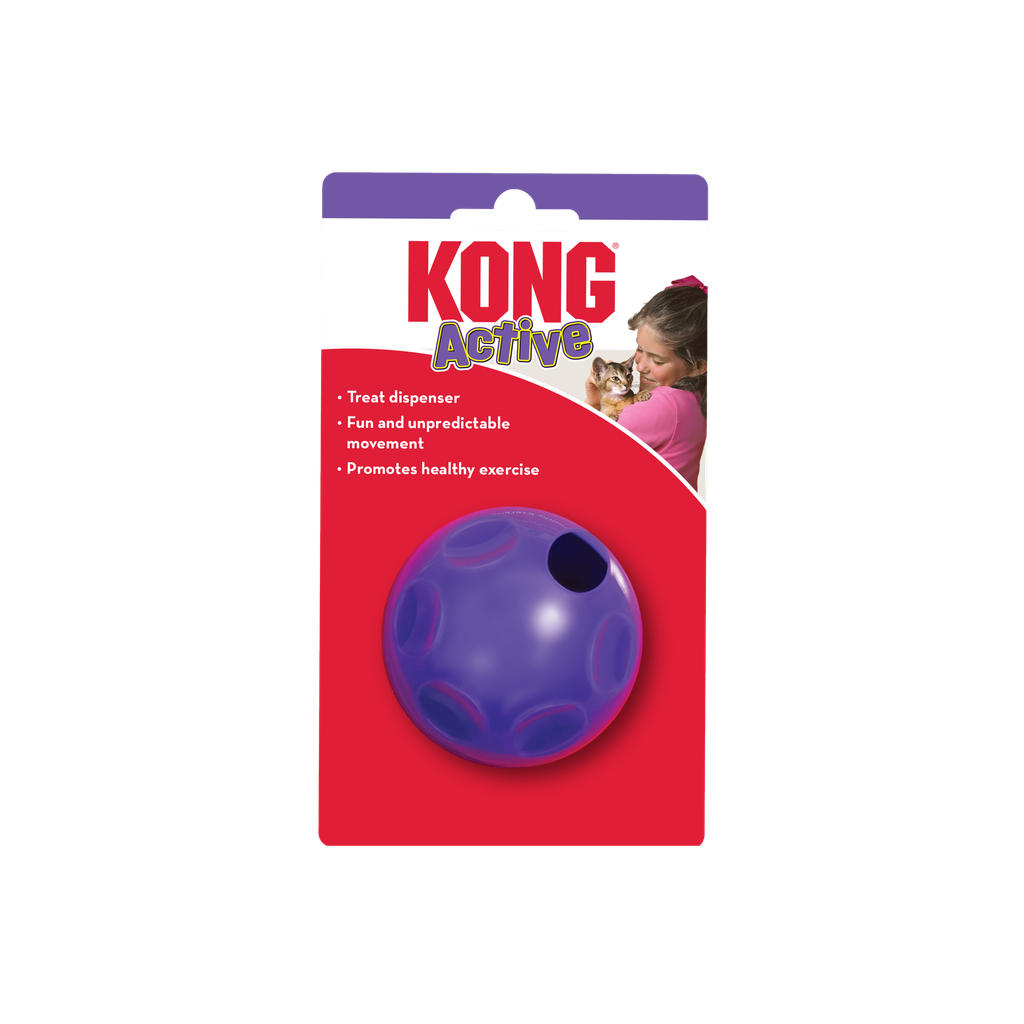 KONG DISPENSADOR CHUCHES PELOTA GATOS