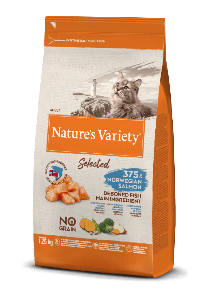 NATURE'S VARIETY FELINE STERILISED ADULT SALMON 1.25 KGRS
