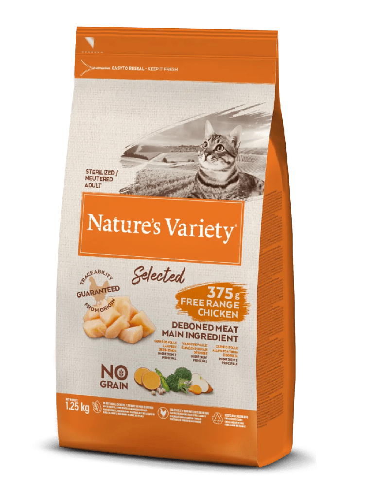 NATURE'S VARIETY FELINE ADULT STERILISED POLLO 1.25 KGRS