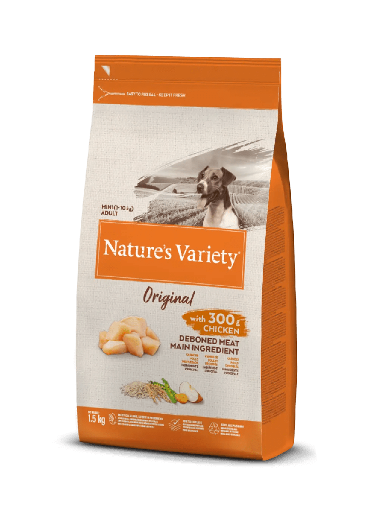 NATURE'S VARIETY MINI POLLO CON CEREALES 1,5 KGRS