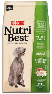 NUTRIBEST ADULTO CORDERO Y ARROZ 3 KGRS