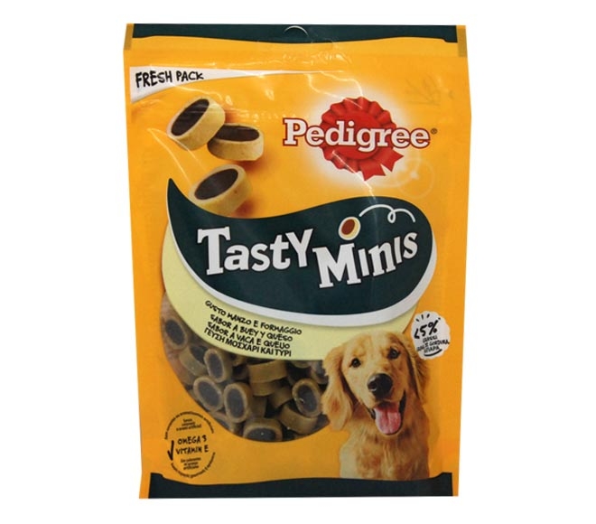 PEDIGREE TASTY MINI QUESO Y BUEY