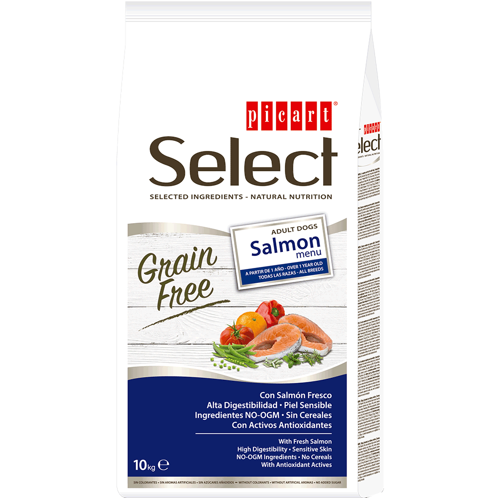 SELECT GRAIN FREE ADULT SALMON 10 KILOS
