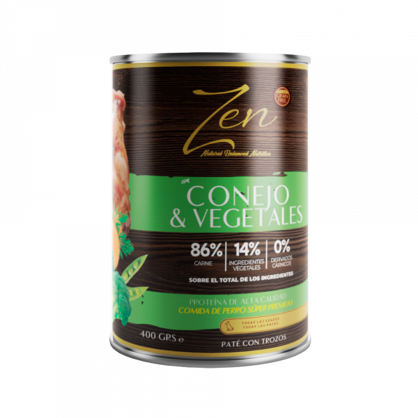 ZEN CONEJO Y VEGETALES 400 GRS