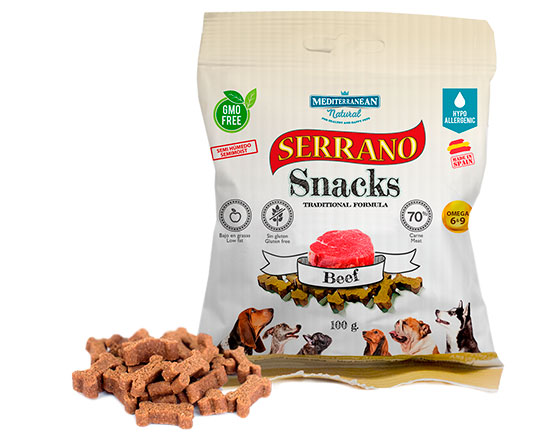 SNACK SERRANO TERNERA 100 GRS