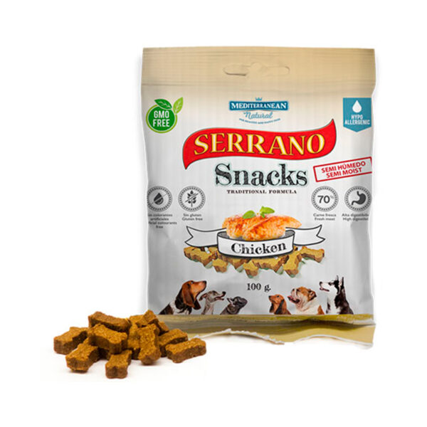 SNACK SERRANO POLLO 100 GRS
