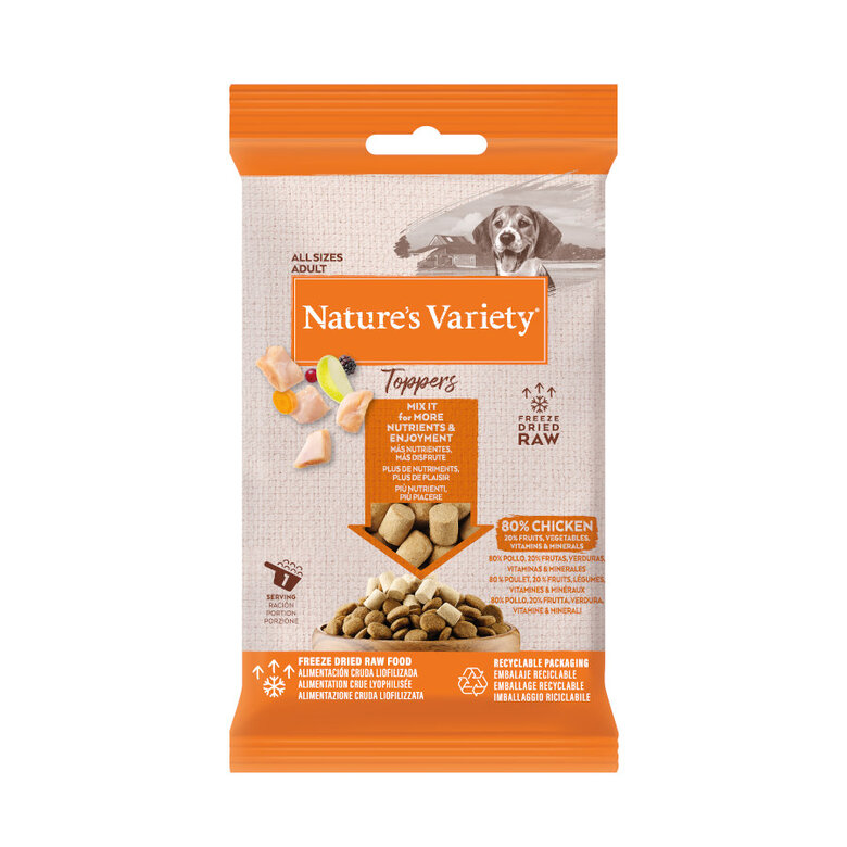 NATURE'S VARIETY TOPPERS POLLO 120GR