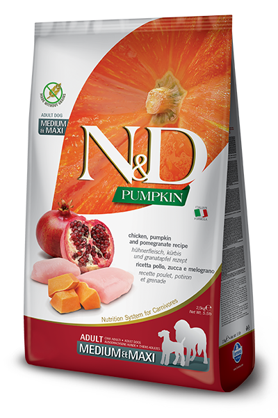 FARMINA ND DOG PUMPKIN MEDIUM MAXI POLLO 12 KG