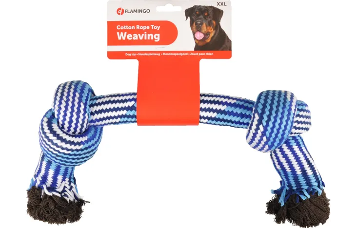 MORDEDOR ALGODÓN CON NUDO 50 CMS