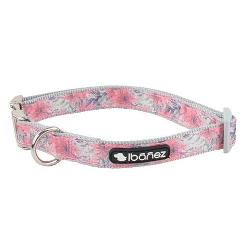 COLLAR FLORAL ROSA XS