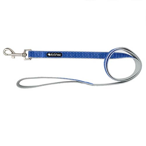 CORREA DOG MOSAIC AZUL M/L