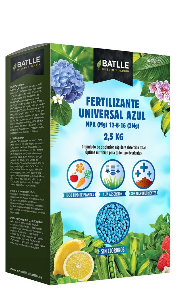 FERTILIZANTE UNIVERSAL AZUL 2.5 KGRS