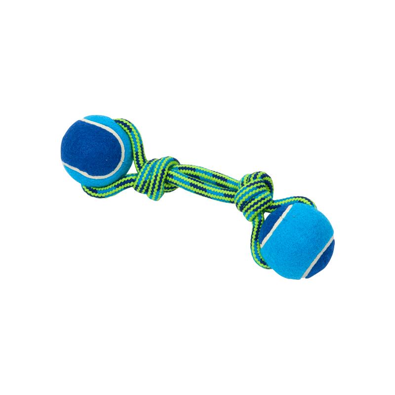 JUGUETE DE CUERDA CON 2 PELOTAS TENIS 23 CMS 
