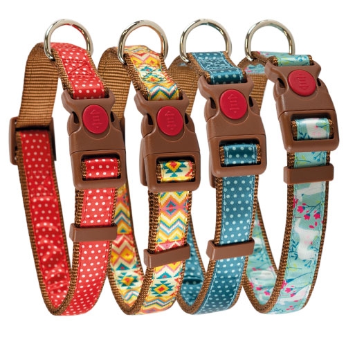 COLLAR DOTS AZUL S 