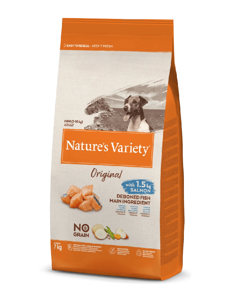 NATURE'S VARIETY NO GRAIN MINI SALMÓN 7 KGRS