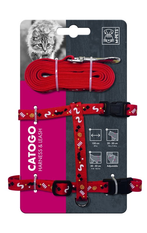 CATOGO SET ARNES Y CORREA GATO