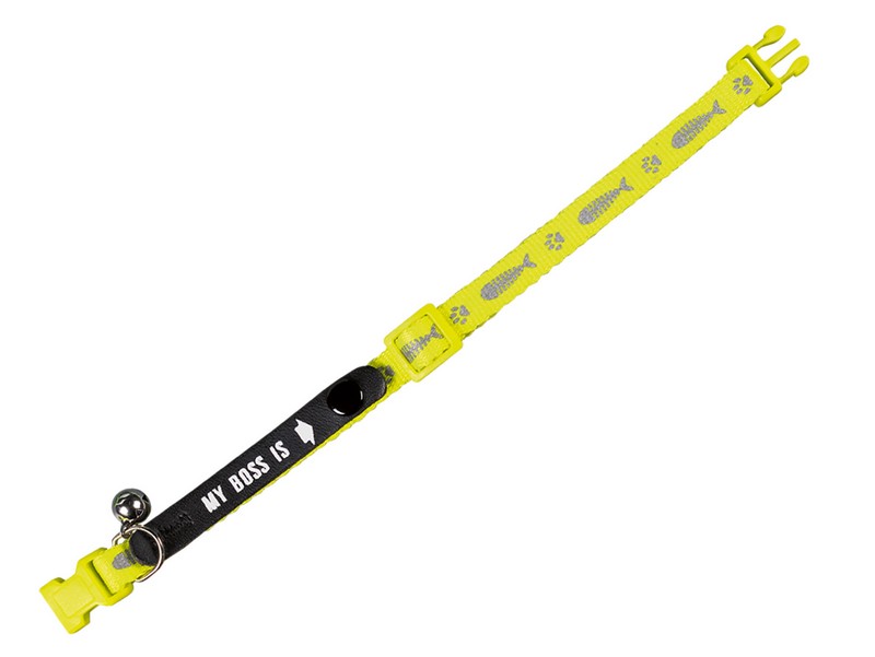COLLAR GATO MY BOSS PEZ AMARILLO