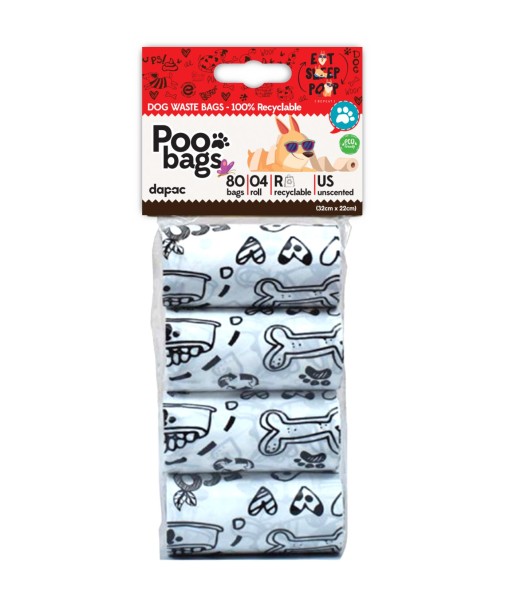 BOLSAS POO BAGS ECO BLANCA Y ROSA