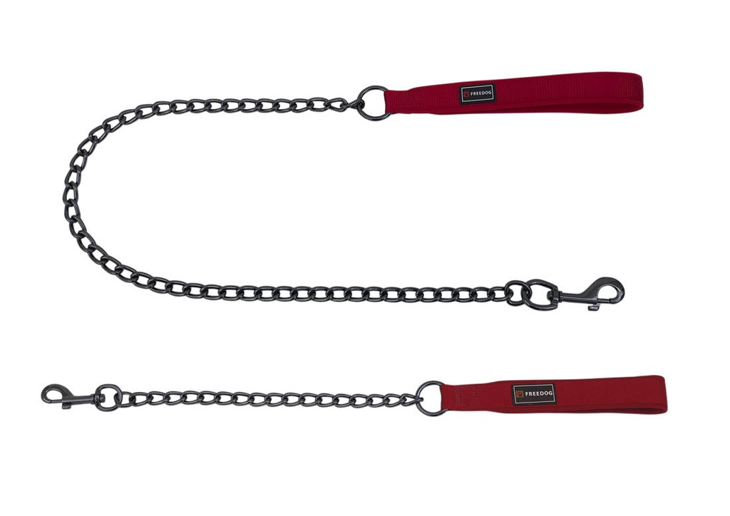 CADENA METALICA GUN ROJA