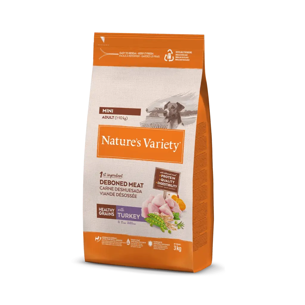 NATURE'S VARIETY PERRO MINI ADULTO PAVO 3 KGRS
