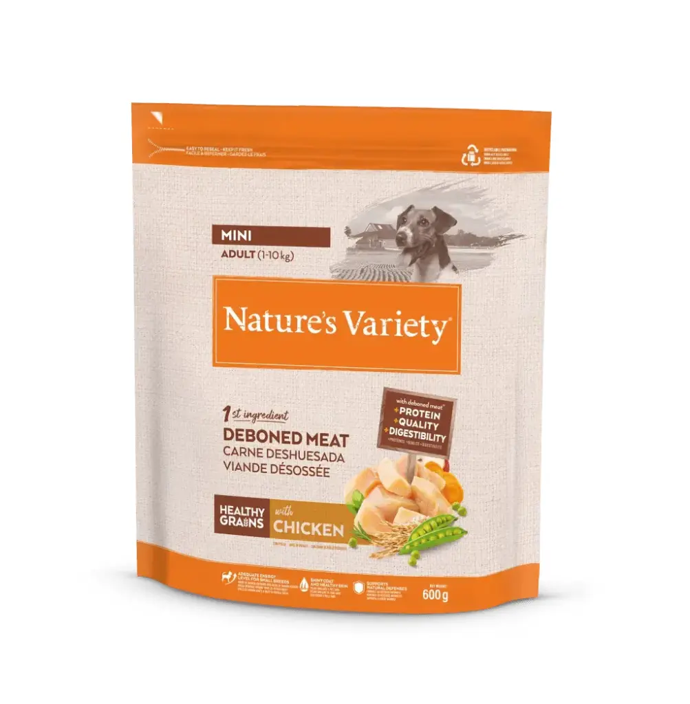 NATURE'S VARIETY DOG GRAIN MINI ADULT CHICKEN 0,6 KGRS