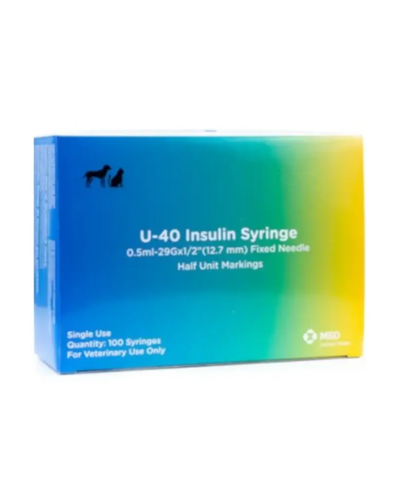 JERINGA DESECHABLE INSULINA 40UI 1ML 29G X 1/2" 100UDS