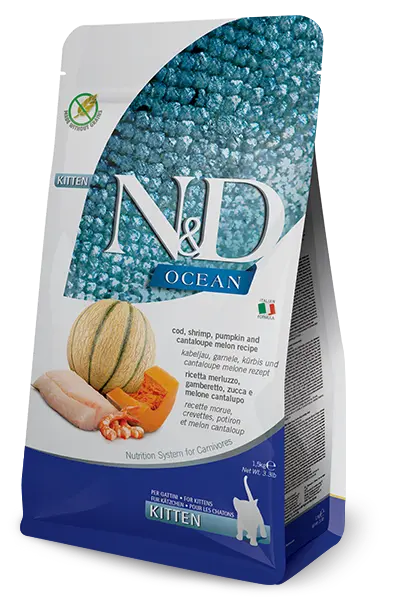 FARMINA ND CAT KITTEN OCEAN BACALAO CALABAZA 1,5 KG