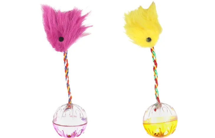 BOLA SONAJERO CON PLUMAS