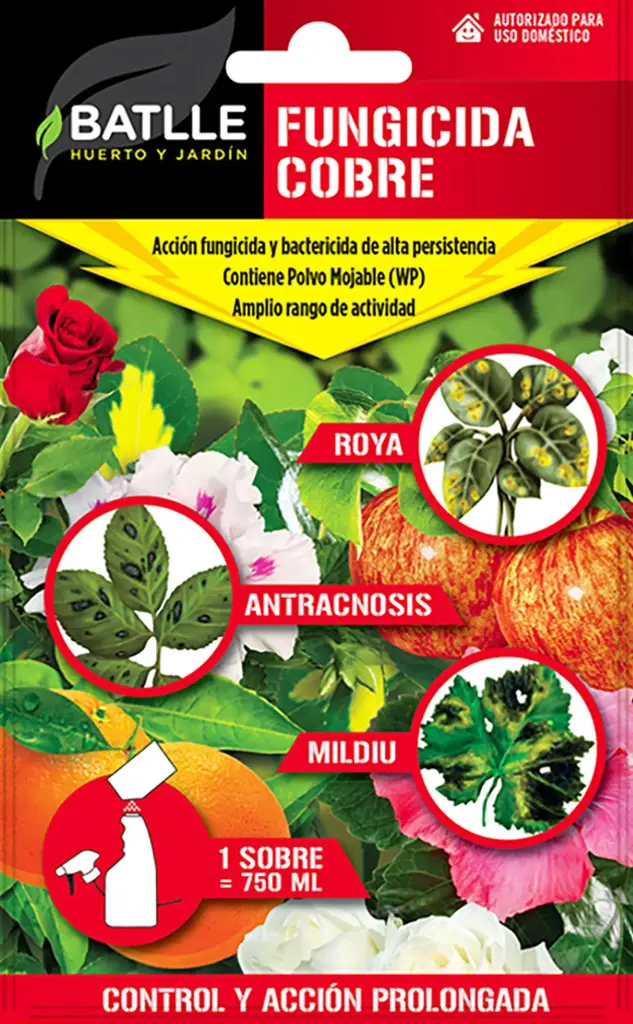 FUNGICIDA COBRE PARA 750 ML