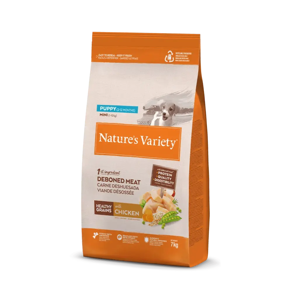 NATURE'S VARIETY DOG HEALTHY GRAIN MINI PUPPY POLLO 7 KRG