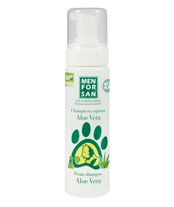 CHAMPU EN ESPUMA CON ALOE VERA GATOS 200 ML