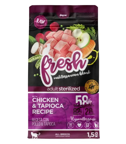 FRESH CAT POLLO Y TAPIOCA GRAIN FREE 1.5 KGRS