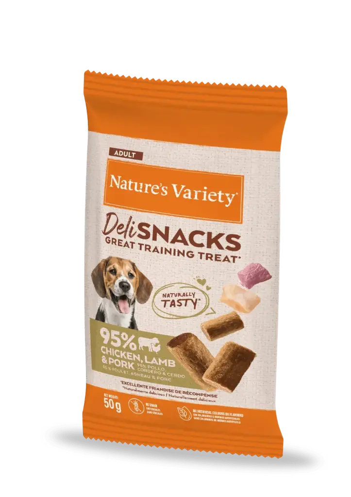 NATURE'S VARIETY DELI SNACK POLLO Y CORDERO 50 GRS
