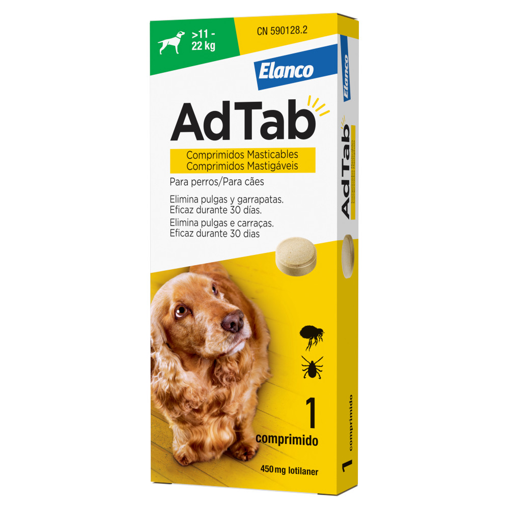 ADTAB PERRO 450MG 11-22KG MASTICABLE 1CPD 